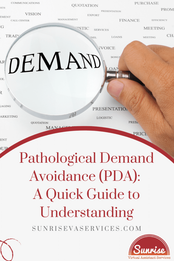 A short explanation of Pathological demand Avoidance and how to support someone with PDA in social settings