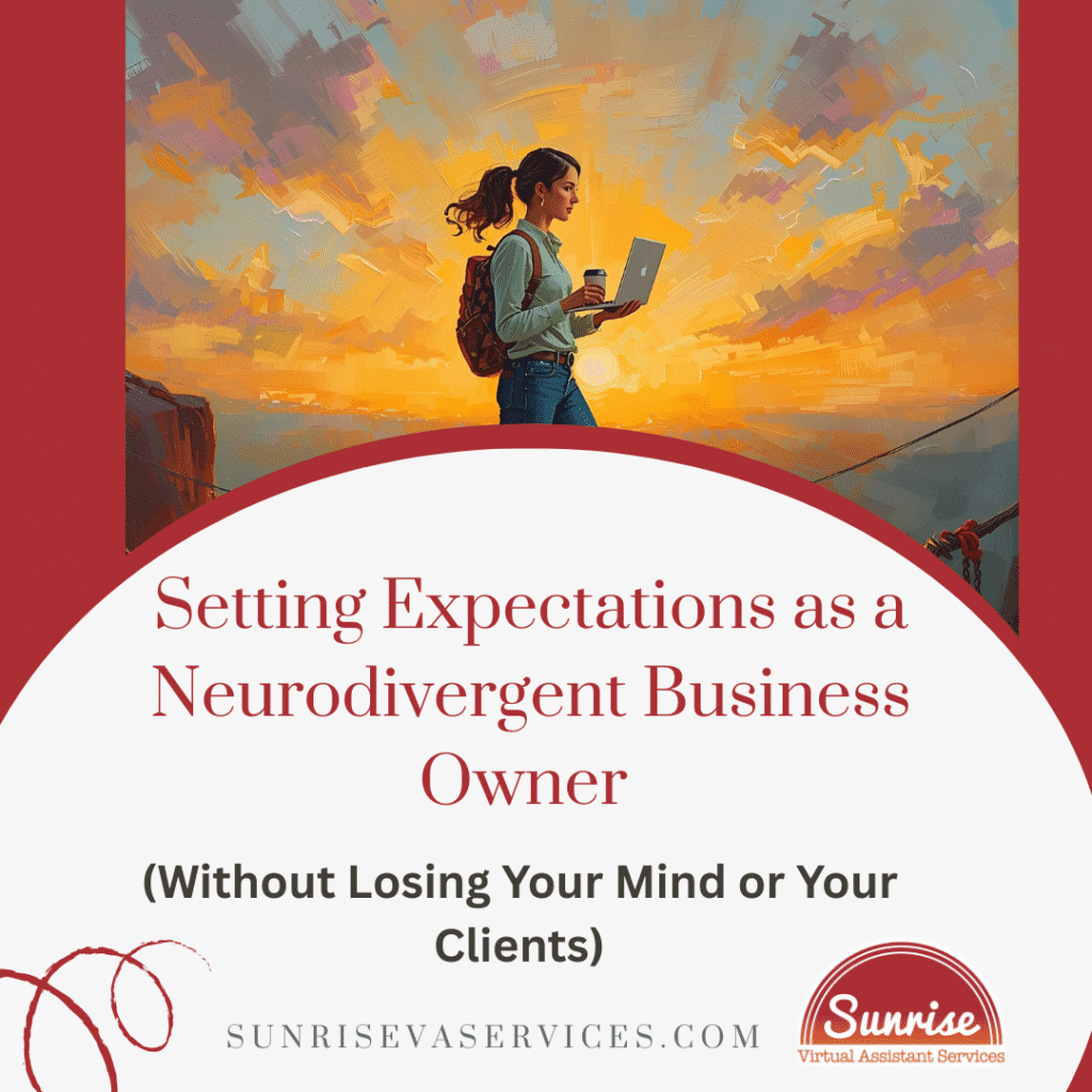 Neurodivergent business owner expectations don’t have to mean burnout. Learn how to set boundaries and build a thriving business.